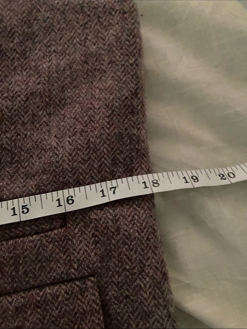 GAP Mauve Tweed Button-Front Vest - Picture 7 of 8